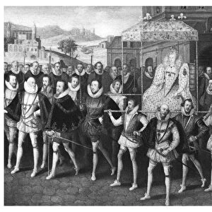 Procession of Queen Elizabeth I to Blackfriars, London, 16 June 1600, (1896). Artist: Marcus Gheeraerts, the Younger