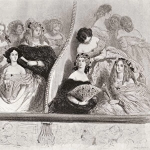 Ladies At The Theatre, After A 19th Century Work By Gustav Dor