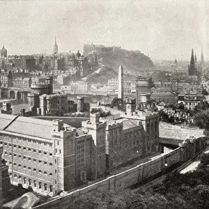 A View Of Edinburgh In 1842. From The Book V. R. I. Her Life And Empire By The Marquis Of Lorne, K. T. Now His Grace The Duke Of Argyll
