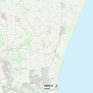 UK Maps, AB Aberdeen, AB23 8