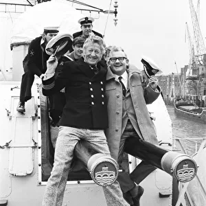 The cast of the BBC radio programme "The Navy Lark"