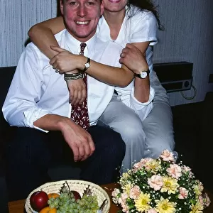 Jim White with wife Fiona September 1989