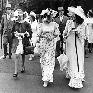 Ladies day at Royal Ascot. Left to right Margaret Ruprecht