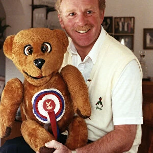 Roger De Courcey with Nookie Bear December 1989